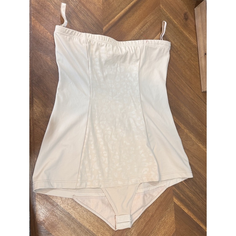 SPANX Womens Shapewear High-Waisted Brief 1x Nude Snap Gusset Tummy Control